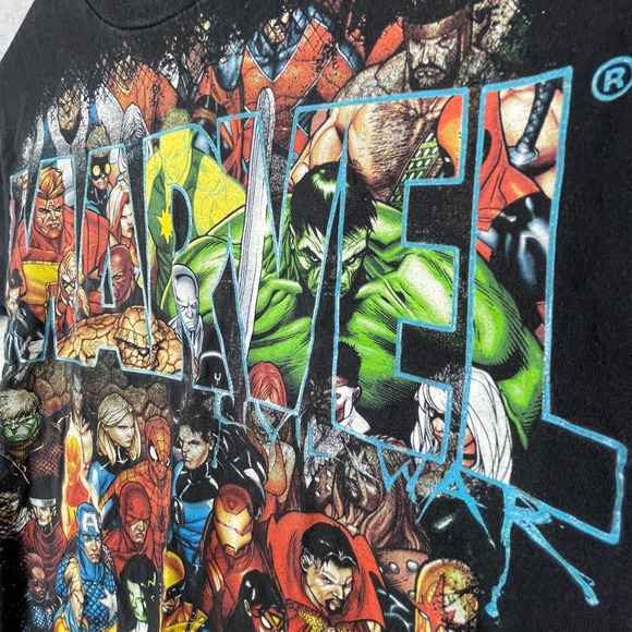 Vtg Marvel Shirt Mens Small Mad Engine Y2K USA Comic Book Superhero Character - Picture 5 of 11